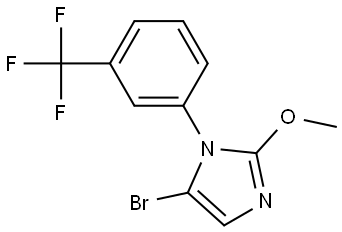 5-bromo-2-methoxy-1-(3-(trifluoromethyl)phenyl)-1H-imidazole Struktur