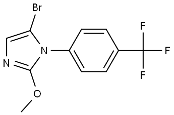 5-bromo-2-methoxy-1-(4-(trifluoromethyl)phenyl)-1H-imidazole Struktur