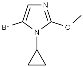 5-bromo-1-cyclopropyl-2-methoxy-1H-imidazole Struktur