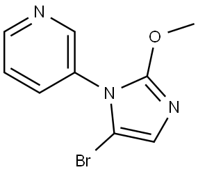 3-(5-bromo-2-methoxy-1H-imidazol-1-yl)pyridine Struktur