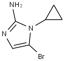 5-bromo-1-cyclopropyl-1H-imidazol-2-amine Struktur