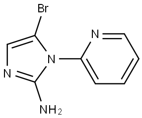 5-bromo-1-(pyridin-2-yl)-1H-imidazol-2-amine Struktur