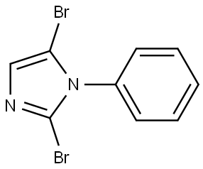 2,5-dibromo-1-phenyl-1H-imidazole Struktur