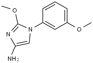 2-methoxy-1-(3-methoxyphenyl)-1H-imidazol-4-amine Struktur