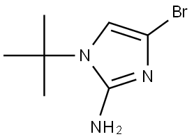 4-bromo-1-(tert-butyl)-1H-imidazol-2-amine Struktur