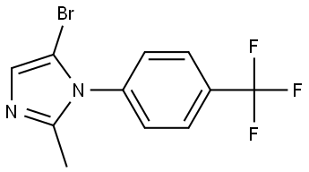 5-bromo-2-methyl-1-(4-(trifluoromethyl)phenyl)-1H-imidazole Struktur