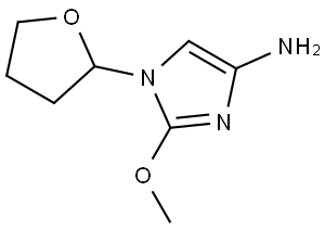 2-methoxy-1-(tetrahydrofuran-2-yl)-1H-imidazol-4-amine Struktur