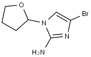 4-bromo-1-(tetrahydrofuran-2-yl)-1H-imidazol-2-amine Struktur