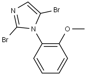 2,5-dibromo-1-(2-methoxyphenyl)-1H-imidazole Struktur