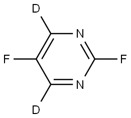 2,5-difluoropyrimidine-4,6-d2 Struktur