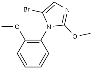 5-bromo-2-methoxy-1-(2-methoxyphenyl)-1H-imidazole Struktur