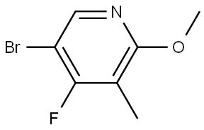 5-bromo-4-fluoro-2-methoxy-3-methylpyridine Struktur