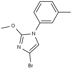 4-bromo-2-methoxy-1-(m-tolyl)-1H-imidazole Struktur