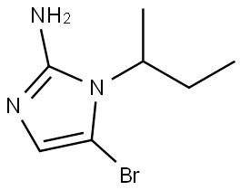 5-bromo-1-(sec-butyl)-1H-imidazol-2-amine Struktur