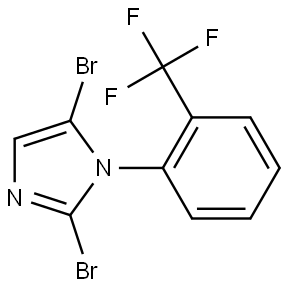 2,5-dibromo-1-(2-(trifluoromethyl)phenyl)-1H-imidazole Struktur