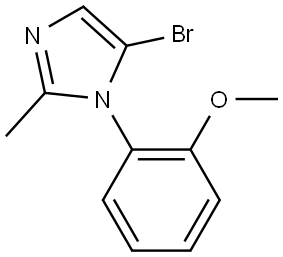 5-bromo-1-(2-methoxyphenyl)-2-methyl-1H-imidazole Struktur