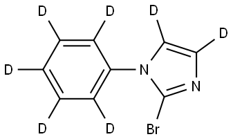 2-bromo-1-(phenyl-d5)-1H-imidazole-4,5-d2 Struktur