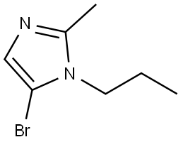 5-bromo-2-methyl-1-propyl-1H-imidazole Struktur