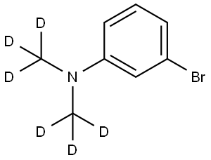 3-bromo-N,N-bis(methyl-d3)aniline Struktur