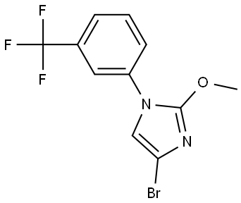 4-bromo-2-methoxy-1-(3-(trifluoromethyl)phenyl)-1H-imidazole Struktur