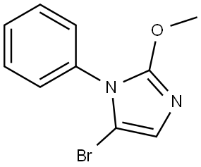 5-bromo-2-methoxy-1-phenyl-1H-imidazole Struktur