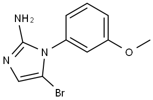 5-bromo-1-(3-methoxyphenyl)-1H-imidazol-2-amine Struktur