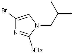 4-bromo-1-isobutyl-1H-imidazol-2-amine Struktur