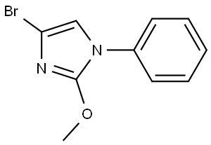 4-bromo-2-methoxy-1-phenyl-1H-imidazole Struktur