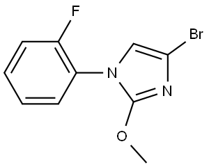 4-bromo-1-(2-fluorophenyl)-2-methoxy-1H-imidazole Struktur