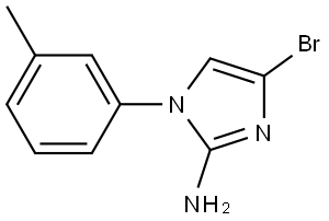 4-bromo-1-(m-tolyl)-1H-imidazol-2-amine Struktur