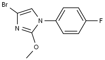 4-bromo-1-(4-fluorophenyl)-2-methoxy-1H-imidazole Struktur