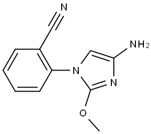 2-(4-amino-2-methoxy-1H-imidazol-1-yl)benzonitrile Struktur