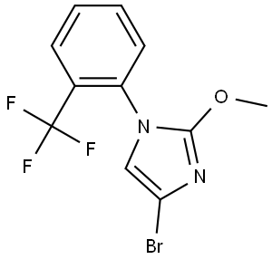 4-bromo-2-methoxy-1-(2-(trifluoromethyl)phenyl)-1H-imidazole Struktur