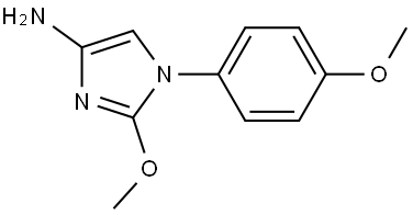 2-methoxy-1-(4-methoxyphenyl)-1H-imidazol-4-amine Struktur