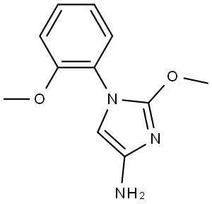 2-methoxy-1-(2-methoxyphenyl)-1H-imidazol-4-amine Struktur