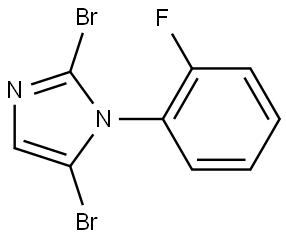 2,5-dibromo-1-(2-fluorophenyl)-1H-imidazole Struktur