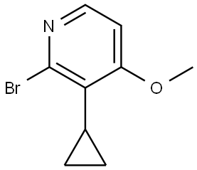 2-bromo-3-cyclopropyl-4-methoxypyridine Struktur