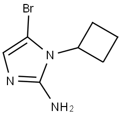 5-bromo-1-cyclobutyl-1H-imidazol-2-amine Struktur