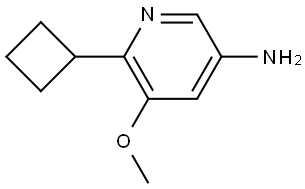 6-cyclobutyl-5-methoxypyridin-3-amine Struktur