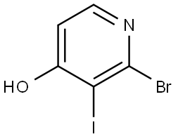 2-bromo-3-iodopyridin-4-ol Struktur