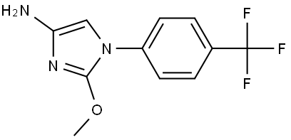 2-methoxy-1-(4-(trifluoromethyl)phenyl)-1H-imidazol-4-amine Struktur