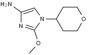 2-methoxy-1-(tetrahydro-2H-pyran-4-yl)-1H-imidazol-4-amine Struktur