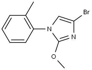 4-bromo-2-methoxy-1-(o-tolyl)-1H-imidazole Struktur