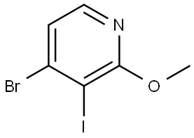 4-bromo-3-iodo-2-methoxypyridine Struktur