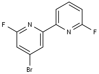 4-bromo-6,6'-difluoro-2,2'-bipyridine Struktur