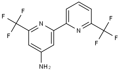 6,6'-bis(trifluoromethyl)-[2,2'-bipyridin]-4-amine Struktur