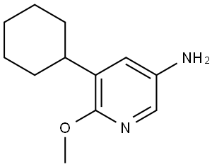 5-cyclohexyl-6-methoxypyridin-3-amine Struktur