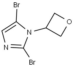 2,5-dibromo-1-(oxetan-3-yl)-1H-imidazole Struktur