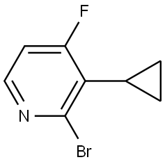 2-bromo-3-cyclopropyl-4-fluoropyridine Struktur