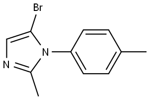 5-bromo-2-methyl-1-(p-tolyl)-1H-imidazole Struktur